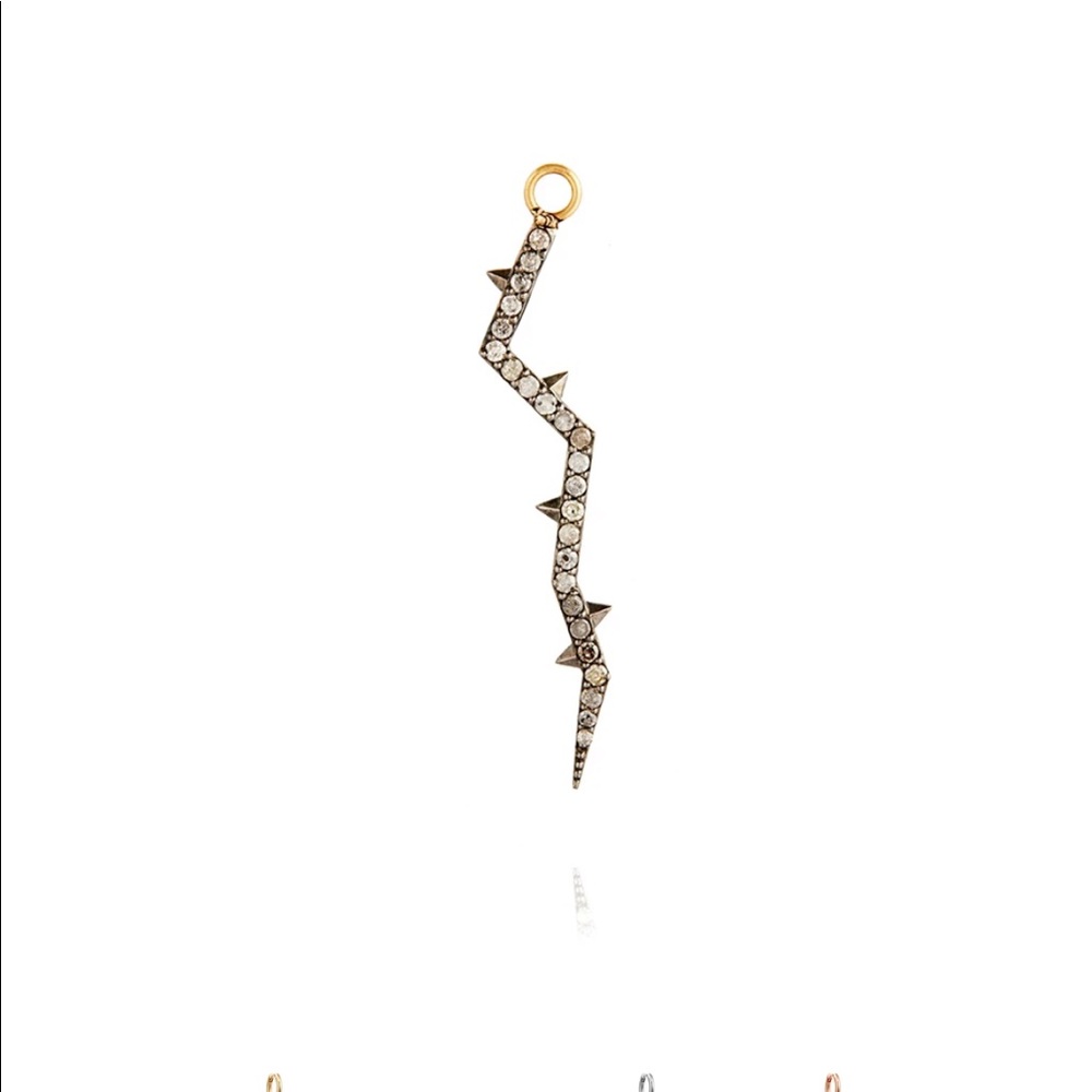Laura Lee Ash and Lightning Bolt Charm Earring Jacket